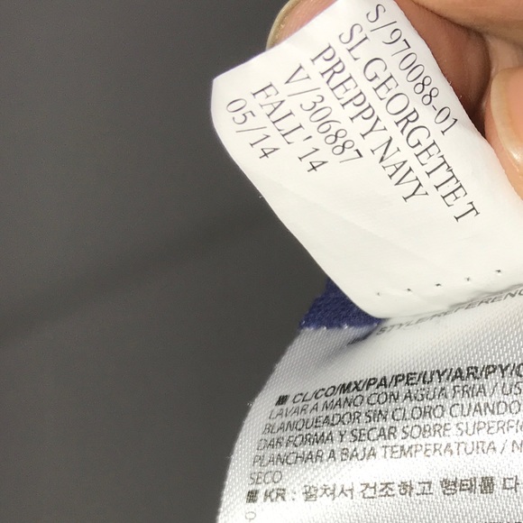 Banana Republic Navy Georgette Silk Sleeveless Top - Picture 9 of 10